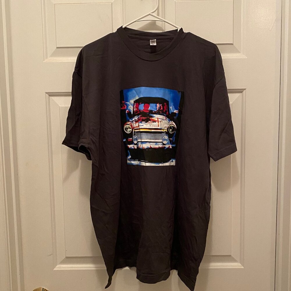 New U2 Men's Achtung Baby Concert Tour Music Gray Throwback T-Shirt 2XL